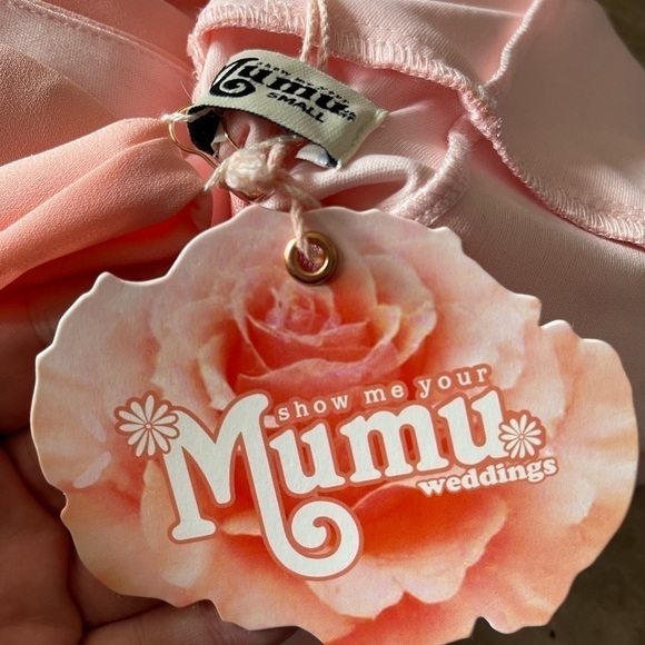 SHOW me your mumu Jenn maxi dress NWT peach/pink - Picture 14 of 16